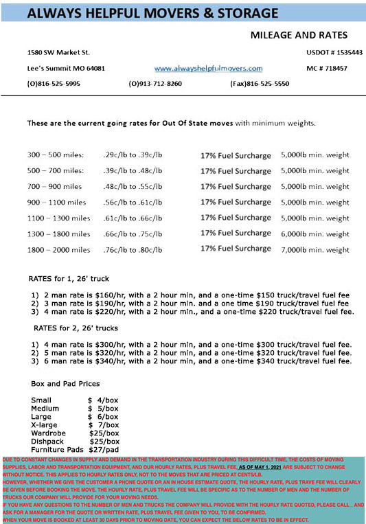 moving rates 1
